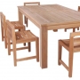 set 204 -- 43 x 79 inch rectangular dining table (tb-l040) & jordan side chairs (ch-0162)